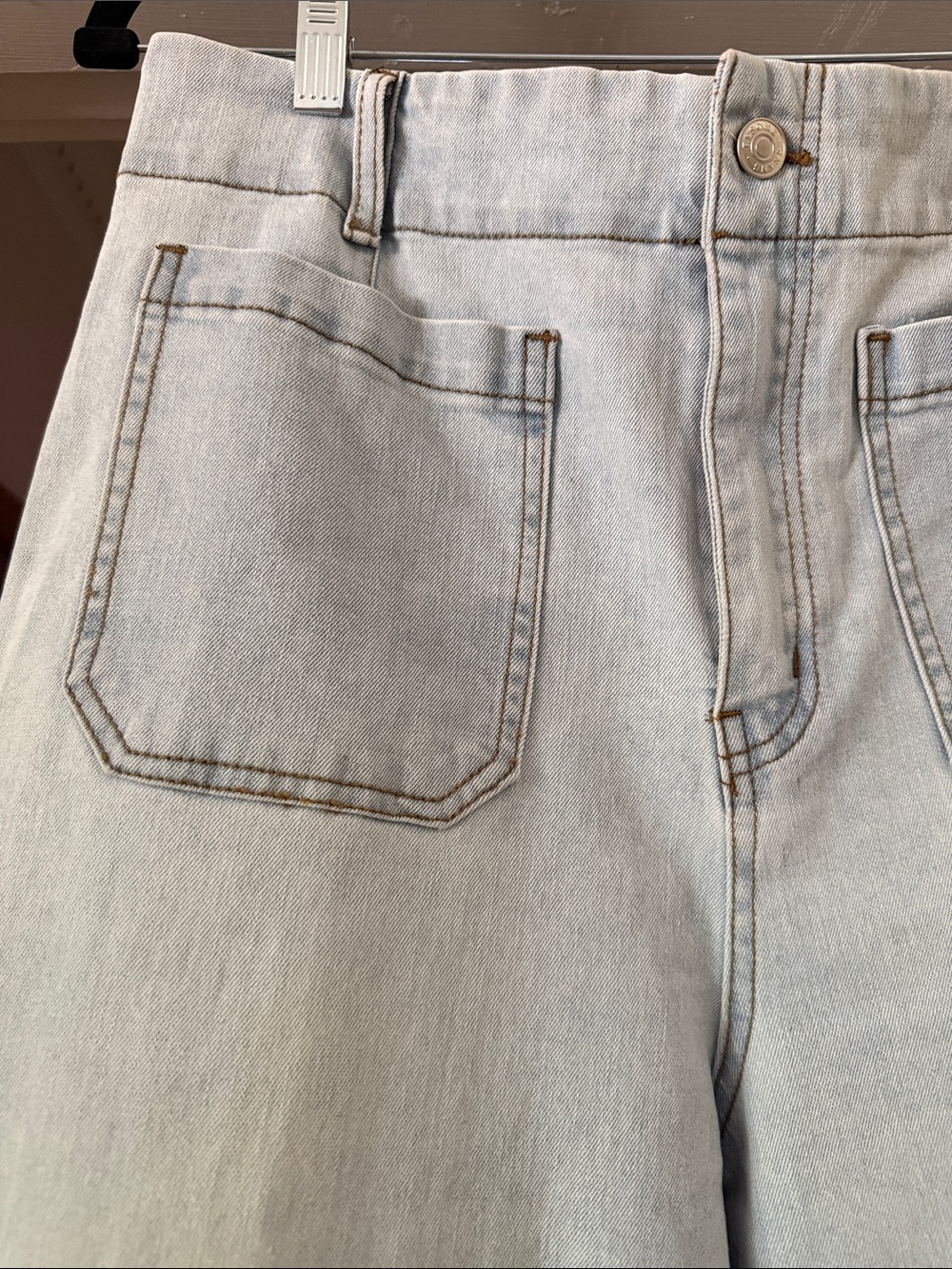 eesome Pale Blue Women's Jeans - High-Ris, Wide Leg